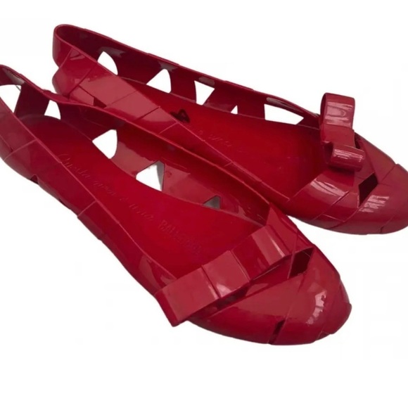 Ballet flats Moschino+ kartell Red size size 38 rubber - Picture 2 of 9